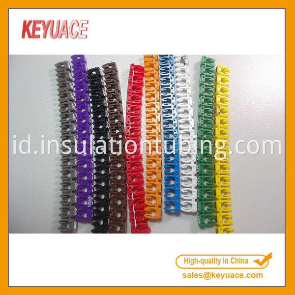 Colorful Plastic Clip on Cable Markers